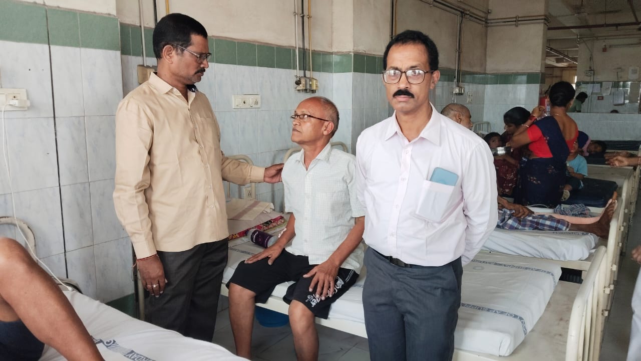 Foundation members visiting community elder at KGH